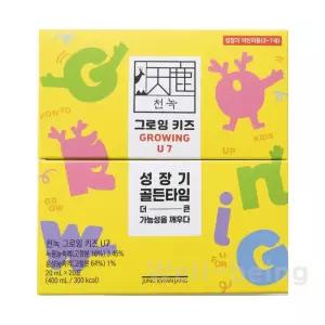 정관장  천녹 그로잉 키즈 U7 20ml * 20포 성장기 어린이 3~7세 성장기 골든타임