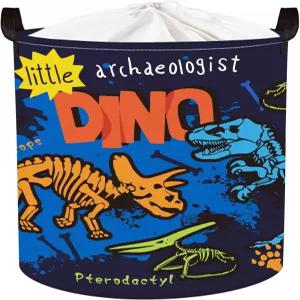 클라스스타일 대형 보호 공룡 익룡 소년 도서 장난감 보관 바구니 다이노 야자수 옷 세탁 스켈레톤 45L