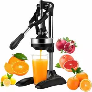 스타카스 주물 철제 착즙기 기계 전문가용 수동 스테인리스 레몬 압착기 신선한 오렌지 시트러스 과일