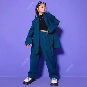 댄스복 방송 아이돌 무대 의상 발표회 용 재즈 댄스 코스튬 세트 스트리트 공연 세트힙합 쇼