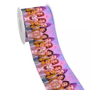 댄스복 방송 아이돌 무대 의상 발표회 P 인형 프린트 50야드 그로그레인 새틴 리본 만화 그룹 K 선물 포장