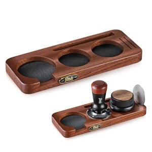 빈쿠 58mm 에스프레소 탐핑 스테이션 - 디자인, 바 탐퍼, 보유 카운터용 있는 매트가 커피 유통업체, 홀더 사펠레 바구니 정리함, 방지 미끄럼 슬롯 멀티