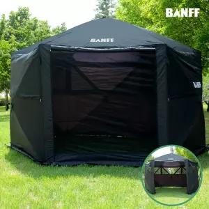 밴프 대형 쉘터 원터치 육각 스크린하우스 그늘막 바람막이 캠핑