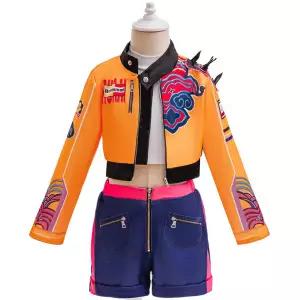 댄스복 방송 아이돌 무대 의상 발표회 할로윈 루미 코스프레 헌팅 그룹 스타 키즈 애니메이션 긴팔 3피스