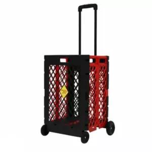 생활 시장바구니캐리어 접이식카트4바퀴 특대레드 구르마