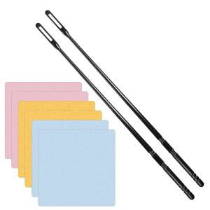 시바 프로페셔널 플루트 클리닝 키트, 플루트, 케어 유지 천 관리 2개, 로드 완벽한 피콜로 악기 6개, 도구, 마이크로파이버 음악가용 액세서리 클라리넷을 및 폴리시 위한