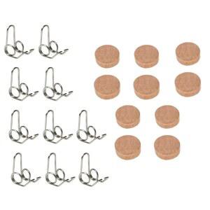 지아유이 20Pcs 트럼펫 수리 키트 밸브 키 액세서리 워터 악기 패드, 스프링 스핏 코크