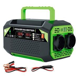 300W 차량용 전력 인버터 12V DC에서 220V AC 차량용 인버터 전압 변환기