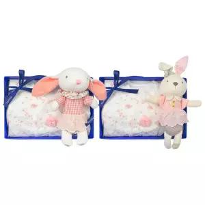 갤러리아 (압소바출산,태교,배냇저고리세트)로지배냇저고리+토끼딸랑이세