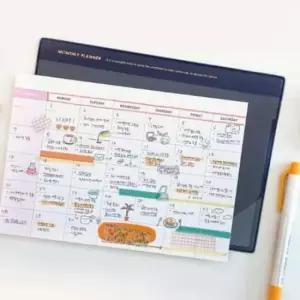 [문구/오피스] 먼슬리 데스크 패드 A5 스케줄러 월중계획표