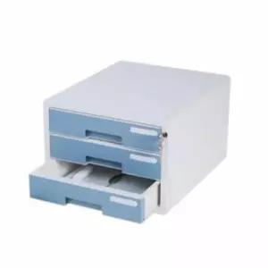 [문구/오피스] 시스템 서류함 3단 민트 종이수납장 서류장