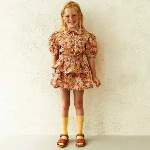 하와이언 올오버 린넨 스커트 MULTI)