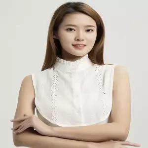 플리츠 주름 차이나 페이크 카라 이너셔츠 넥케이프 gQs1+8IjM