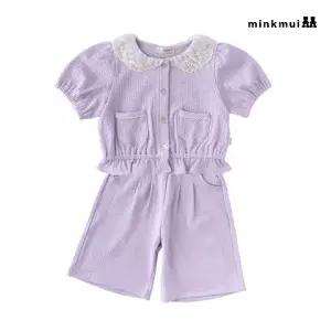 [롯데백화점]밍크뮤 LV 레이스카라링클가디건.팬츠SET 36315-200-04.41002 출산백일돌선물