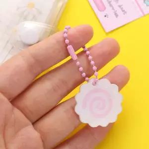 댄스복 방송 아이돌 무대 의상 발표회 여성 여자 핑크 생선빵 롤 펜던트 키체인 귀여운 아크릴 일본 조각