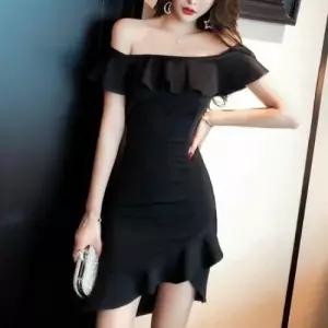 미니원피스 미니 원피스 하객룩 클럽룩 프릴