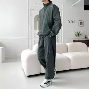 ToB GQQ SF1033M-SF1034M 남자 오버핏 하프넥 집업 바람막이 나일론