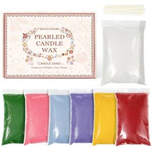 윅 20개, 향초 모래 2.42파운드, 7개, 양초 키트, 결혼식용 만들기 발렌타인데이, 파티, 크리스마스, 추수감사절