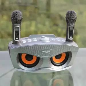 [루체바노]부엉이블루투스마이크 유무선노래방듀얼마이크+미러볼_sh (15092299)