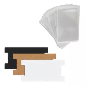 공예 종이 발찌 판지 팔찌 디스플레이 거치대 DIY 쥬얼리 포장 카드 소형 비즈니스 패키지 화이트 블랙