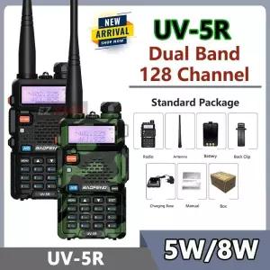 바오펑 UV-5R 듀얼 밴드 VHF/UHF 136-174MHz 400-520MHz FM 휴대용 양방향 무전기 핸드헬드 장거리