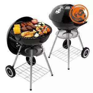 ( )휴대형 원형 바비큐 그릴 캠핑 화로대 소형 숯불 조리 기구