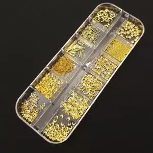 [에스에스62]셀프네일 네일아트 파츠 세트 골드스타