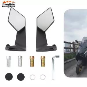 엔듀로 스쿠터 윙렛 백미러 사이드 리어뷰 야마하 혼다 가와사키 범용 부품 오토바이 개조 액세서리