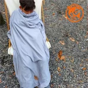 ( )따뜻한 대형 극세사 담요 회색 자동차 사무실 캠핑용 겨울용 대형보온 담요