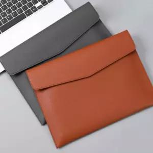 가로 가죽 서류가방 브라운 대용량파우치 치대형파 큰치 여행용치 파우치 문서치 A4치 파일치 서류철 보관