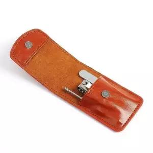 [에스에스62]손톱깎이 3종세트 브라운 보관 주머니 선물용