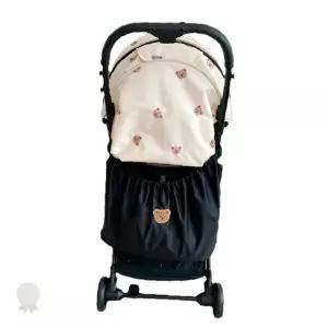 유아차 수납주머니 외부부착 보관망 검정색 방수천 손잡이형 외출용품 육아용품