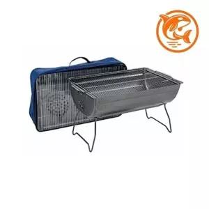 ( )대형 캠핑 바베큐 화로대 이동용 파라솔 포켓 나무 그릴 가방 포함