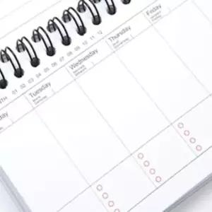 데스크 주간 플래너 스케줄러 중학생 위클리 1P