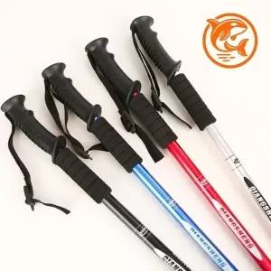 경량 접이식 등산지팡이 충격 흡수형 다기능 산행폴대 캠핑용
