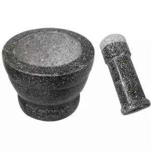 마늘절구 자연석 절구 특대 깨갈이 마늘다지기 이유식 절구통