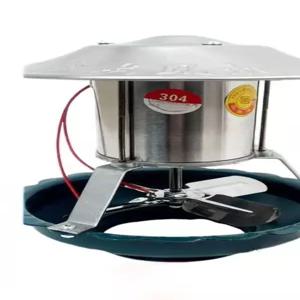 화목난로 연통 배기팬 9cm 벤츄레이터 스테인레스 40W 알루미늄 굴뚝용