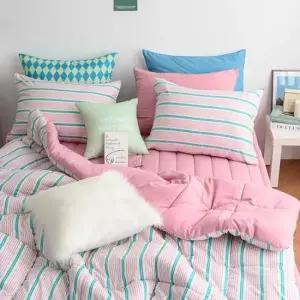 차렵이불패드세트 스위트 먼지없는 이불베개패드 SS 핑크 사계절 세트