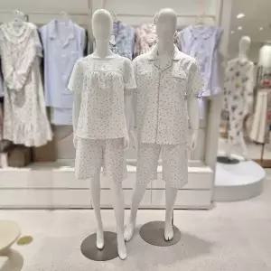 [비비안]면도비자가드플라워나염 커플파자마세트 WP6060BMP6060B_s