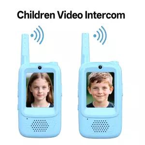 MSAI D1 비디오 인터콤 2개 2인치 HD 화면 충전식 워키토키 장난감 선물