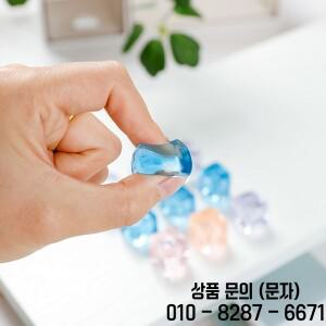 아이스 큐브 말토스 반죽 투명 TPR 느린 반동 압착 장난감 휴대용 완화 도구