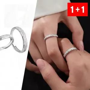 커플링 오픈형 조절 반지 실버 골드 패션 남녀 손가락 세트