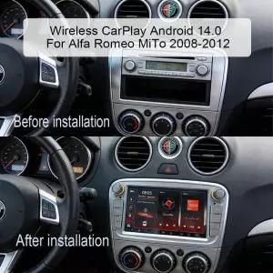 IPS 카 라디오 알파 로메오 미토 2008-2012용 특별 지원 무선 CarPlay 안드로이드 오토 WiFi 및 블루투스