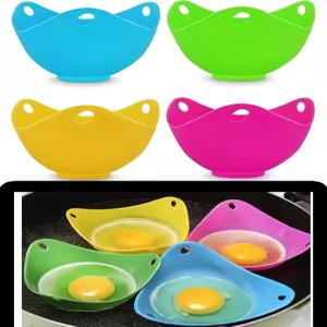 실리콘 밀렵꾼 컵 - 4종 세트 링 스탠드 디자인 전자레인지 안전 멀티 컬러 BPA 프리