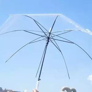 일회용 완전 투명 우산 비닐우산 투명 장우산 가성비 좋은 데일리 필수템 실용적인