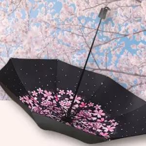 수동 거꾸로 3단 양산 8K 접이식 암막 우산 양우산 자외선차단 우양산