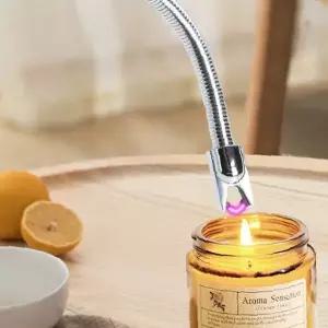 충전식 전기점화 무가스 플라즈마 아크 양초 향초 캔들 가스레인지 안전점화 주방