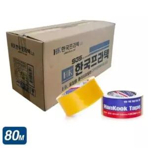 문구 프라텍 투명 박스테이프 X 1박스 48mm 80M