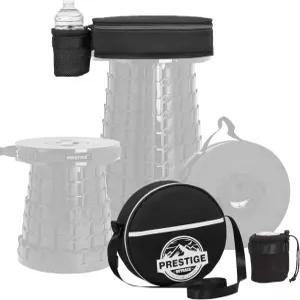 둥근 텔레스코픽 의자용 프레스티지 아웃백 3-in-1 쿠션 휴대용 케이스 두꺼운 폼 쿠션이 있는 접이식 의자