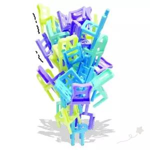 의자 균형 쌓기 놀이 보드게임 파티 가족 모임 실내 놀이 벌칙 게임 아이 어른